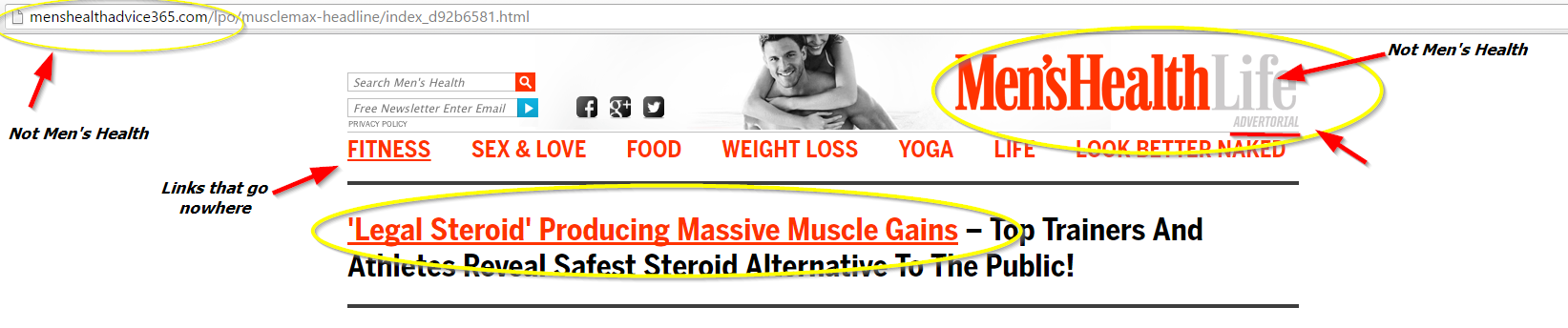 Max muscle Xtreme and Max Test Ultra Headline