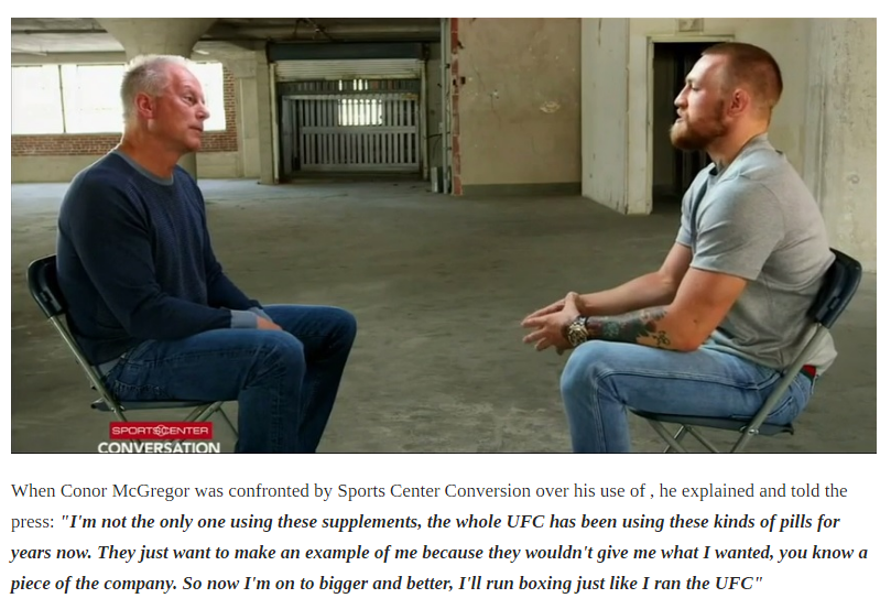 Conor Mcgregor ESPN sportcenter interview