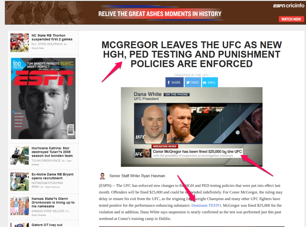 conor mcgregor dominant testo