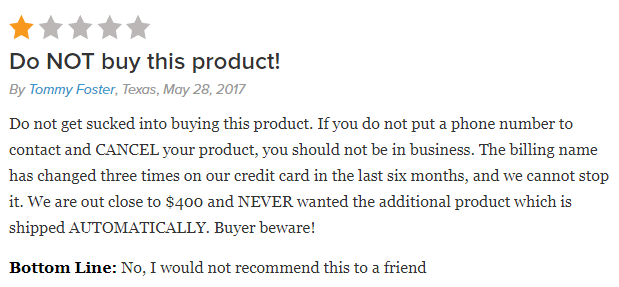 testofuel negative review