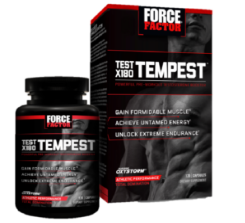 force factor test x180 tempest review