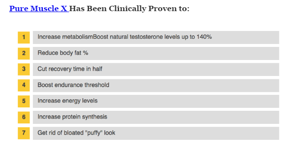 Pure Muscle X clinically proven to