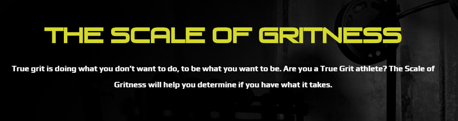 True Grit Testosterone Booster Scale of Gritness Image