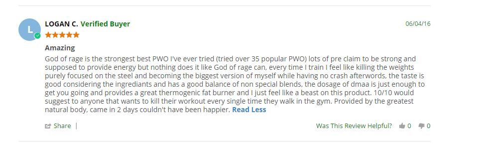 God of Rage Good Review 1 Image
