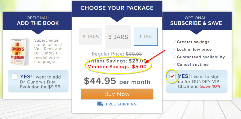 Gundry vital reds coupon codes
