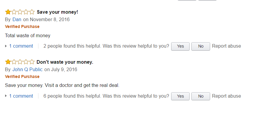 Red Fortera 1-star reviews