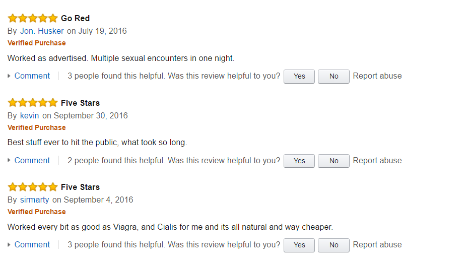Red Fortera Amazon 5 star reviews image