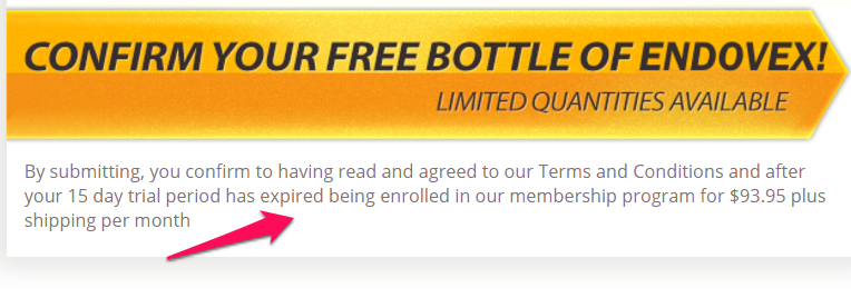 endovex free trial terms and conditions