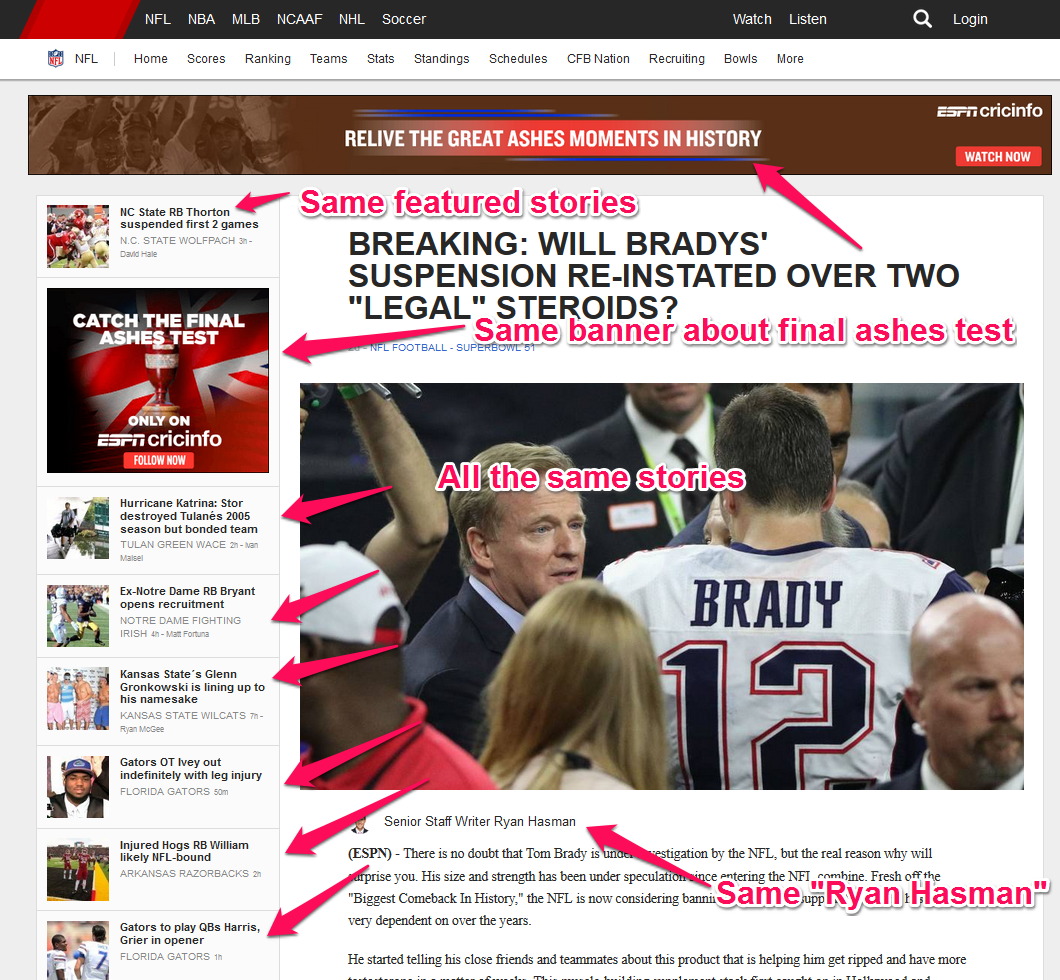 tom brady supplements espn