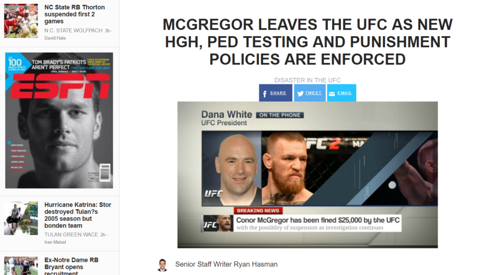 Dominant Testo Conor McGregor Image