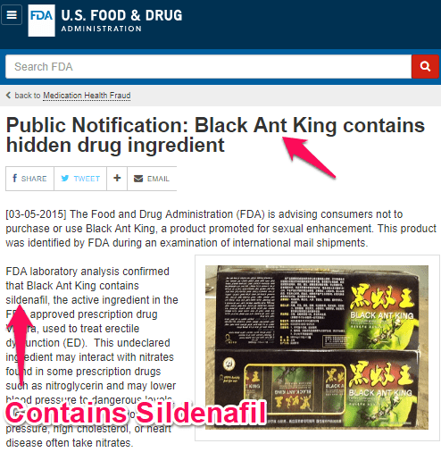 Fda viagra warning