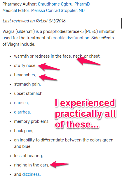 sildenafil side effects - rxlist