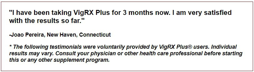 vigrx plus review from JP on their official website