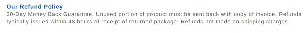 Ropex offers a 30-day money back guarantee, while Volume Pills has a 67-day guarantee