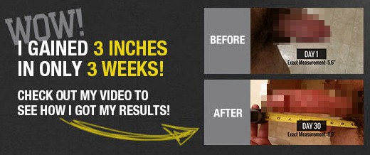 3 inches in 3 weeks ad