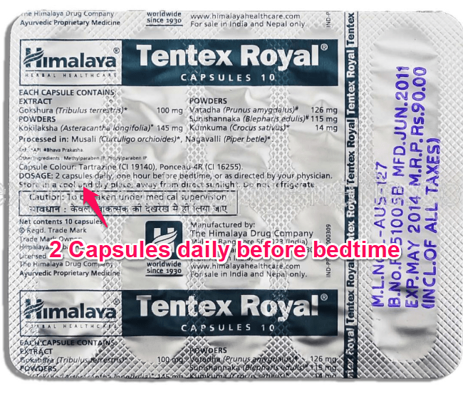 how to take tentex royal