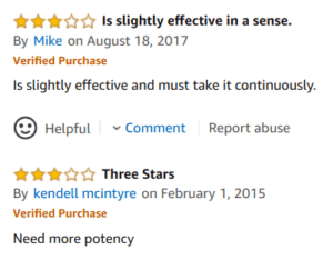 Some men complain that Enzyte male sex enhancement pills are not potent or powerful enough