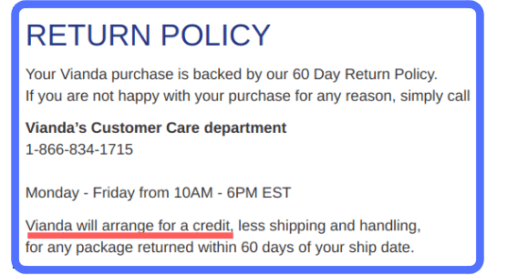 enzyte is unclear with their return policy