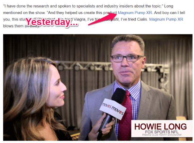 howie long magnum pump xr