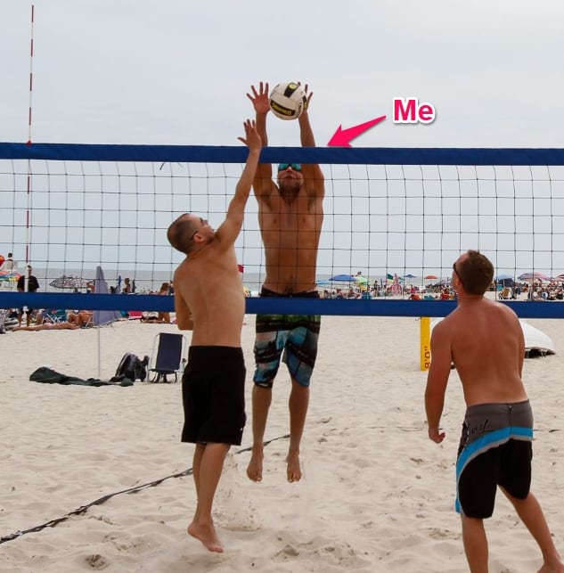 rob miller playing volleyball