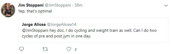 jim stoppani answers questions on twitter