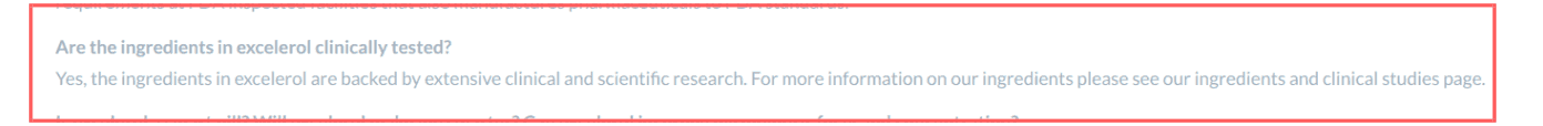 Excelerol claims their brain booster has undergone clinical trials, but there is no evidence of this on their website