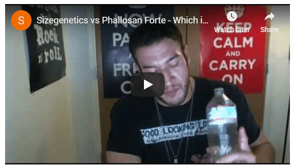 sizegenetics vs phallosan forte youtube video.