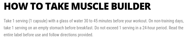 How to take MuscleTech Muscle Builder.<br><br>