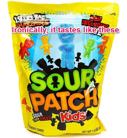 extenze shots taste like sour patch kids