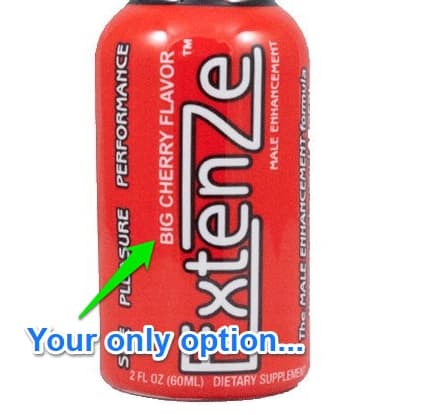 extenze liquid cherry flavor
