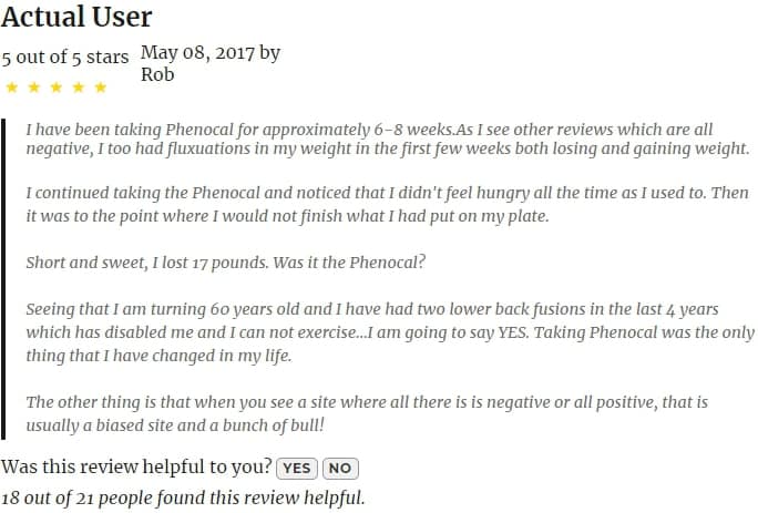 phenocal real user review
