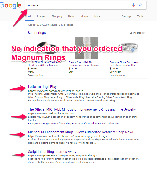 goog search for magnum rings