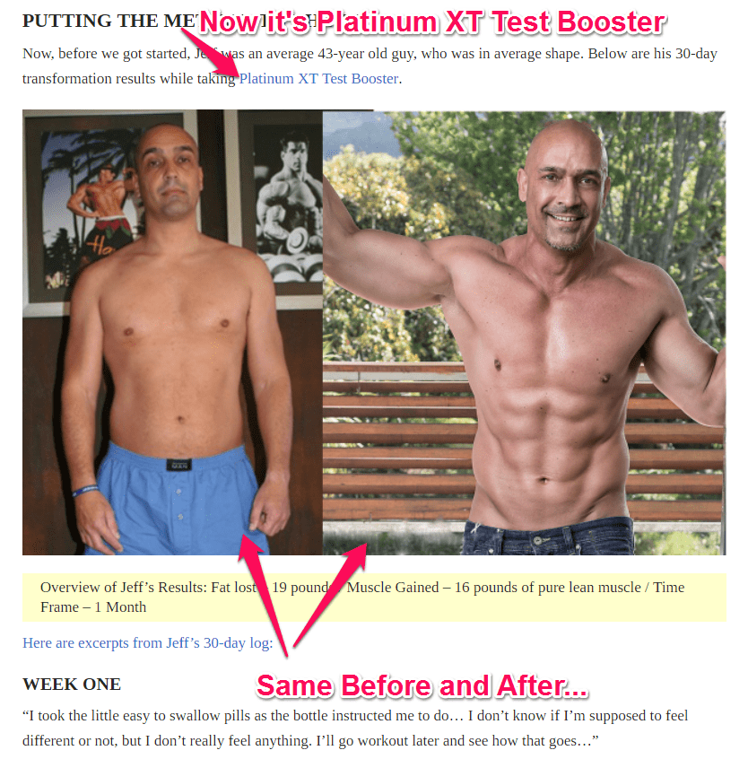 Before after booster testosterone Testosterone therapy: