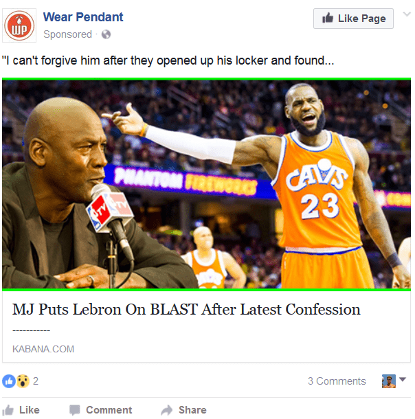 test boost elite facebook ad