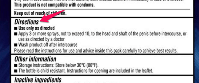 how to use ky duration spray