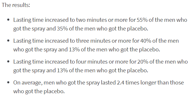 results of lidocaine study