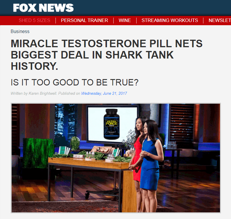 Shark Tank Muscle Builder / Testosterone Booster Scam – WATCH THIS