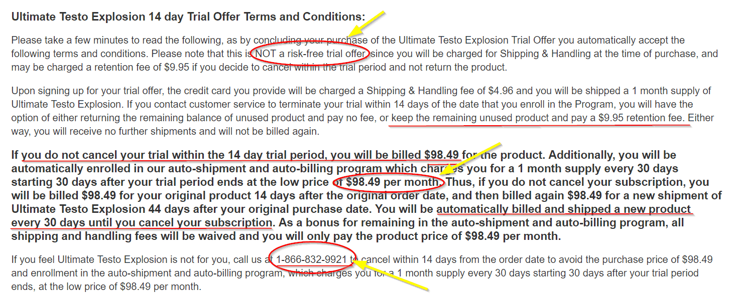Ultimate Testo Explosion Terms Image