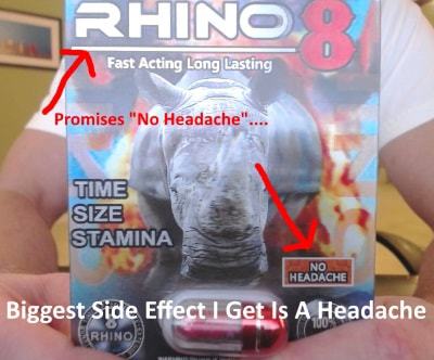 rhino 8 headaches