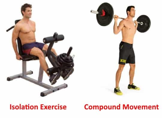 isolation exercise vs compound movement