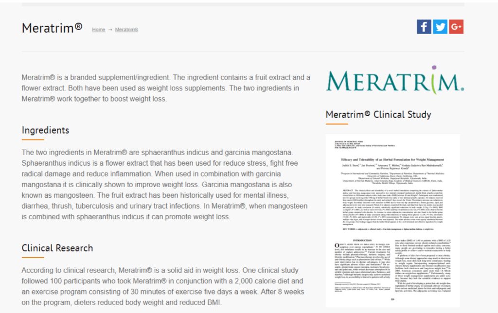 meratrim clinical study