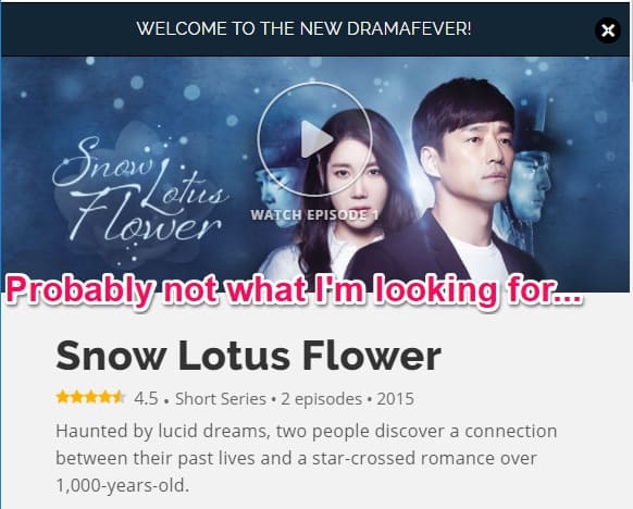 snow lotus flower tv drama in korea