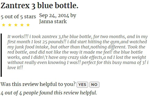 jannas review of zantrex