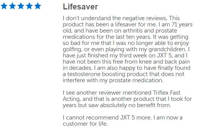 jxt5 for prostate health