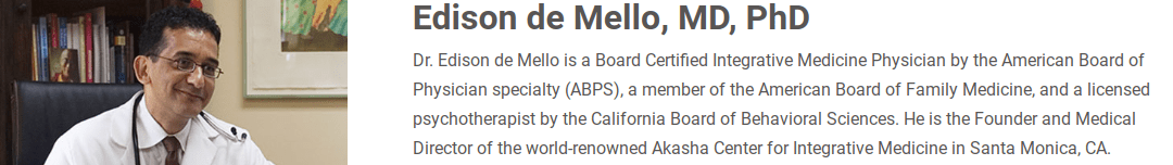 Dr. Edison de Mello, founder and director of Akasha Center for integrative medicine. Image: activatedyou.com