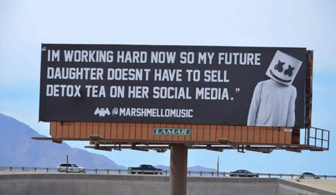 selling detox tea on social media