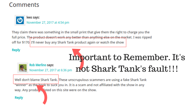 Shark Tank has nothing to do with the Slimfit 180 scam