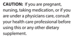 Alpha TRT caution and warning