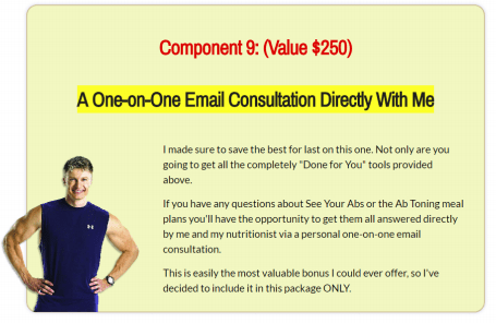 Lean Belly Breakthrough one-on-one email consultation with Bruce