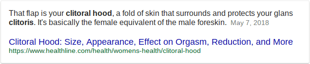 Apply Vigorelle to the clitoral hood